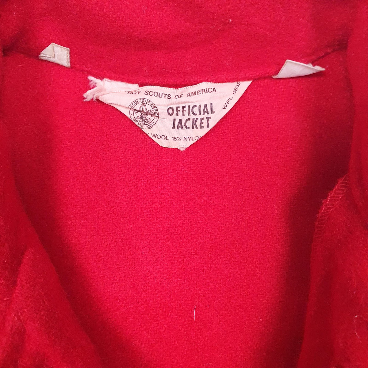 Mens Red Boy Scouts Vintage Official  Coat