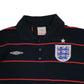 Mens Navy Umbro England Football Hoodie Polo Shirt