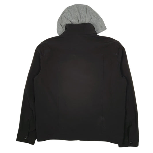 Mens Black Levis Windbreaker Hoodie  Coat