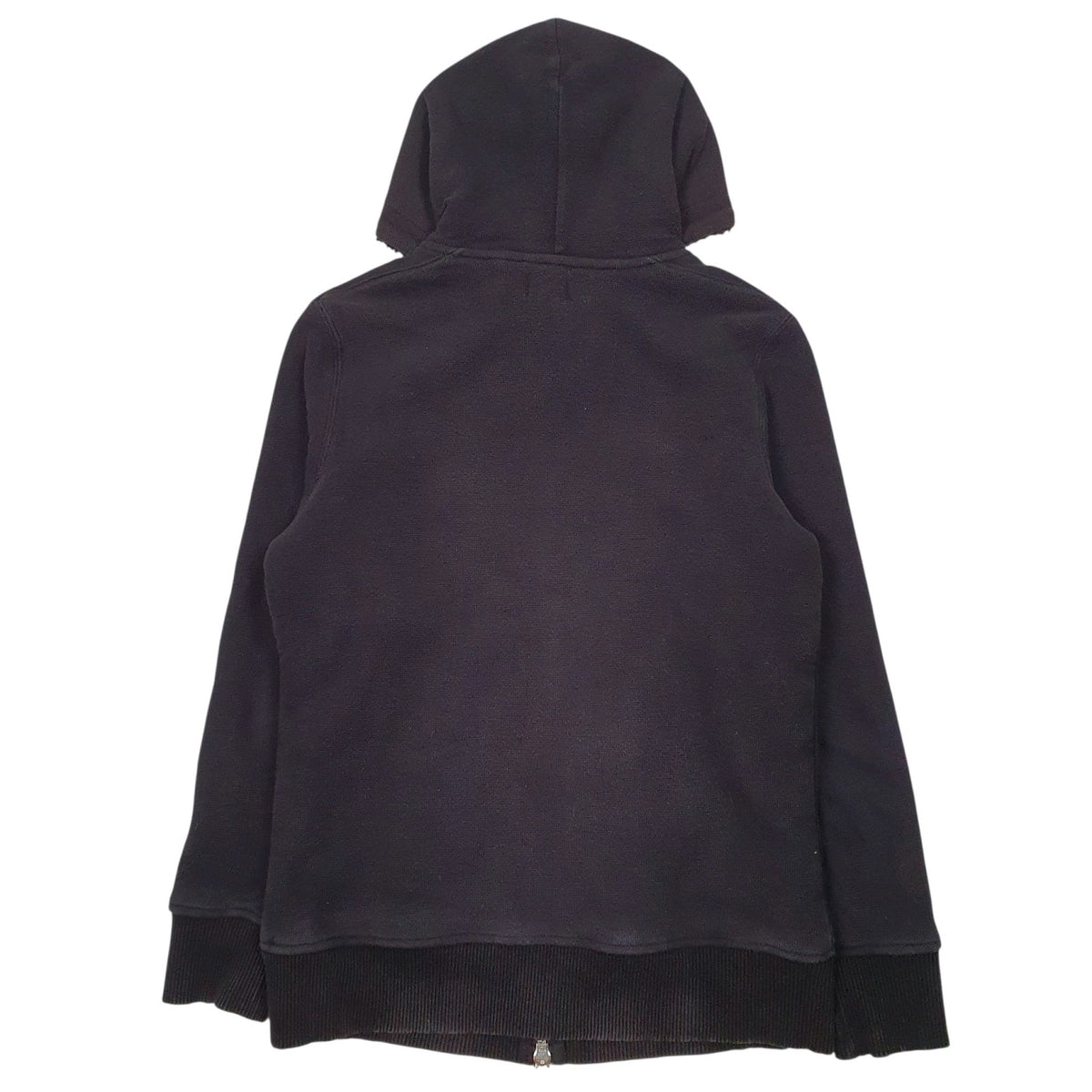 Mens Black Diesel Sherpa Lined Full Zip Jumper