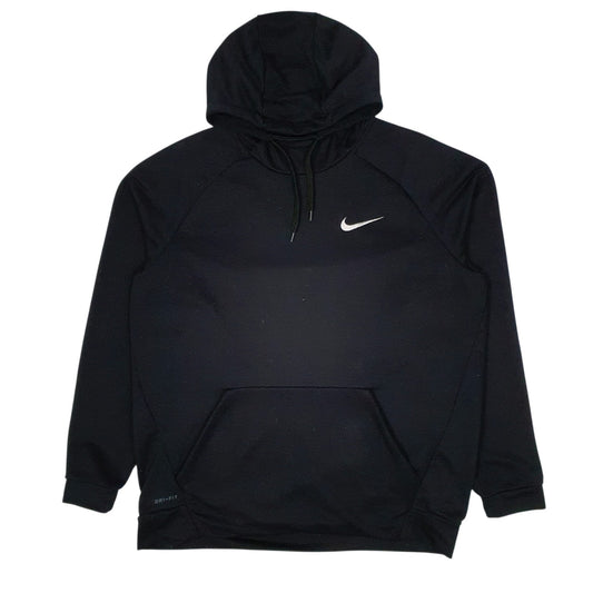 Mens Black Nike Dri Fit Hoodie Jumper