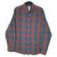 Mens Blue L.L.Bean Flannel Long Sleeve Shirt