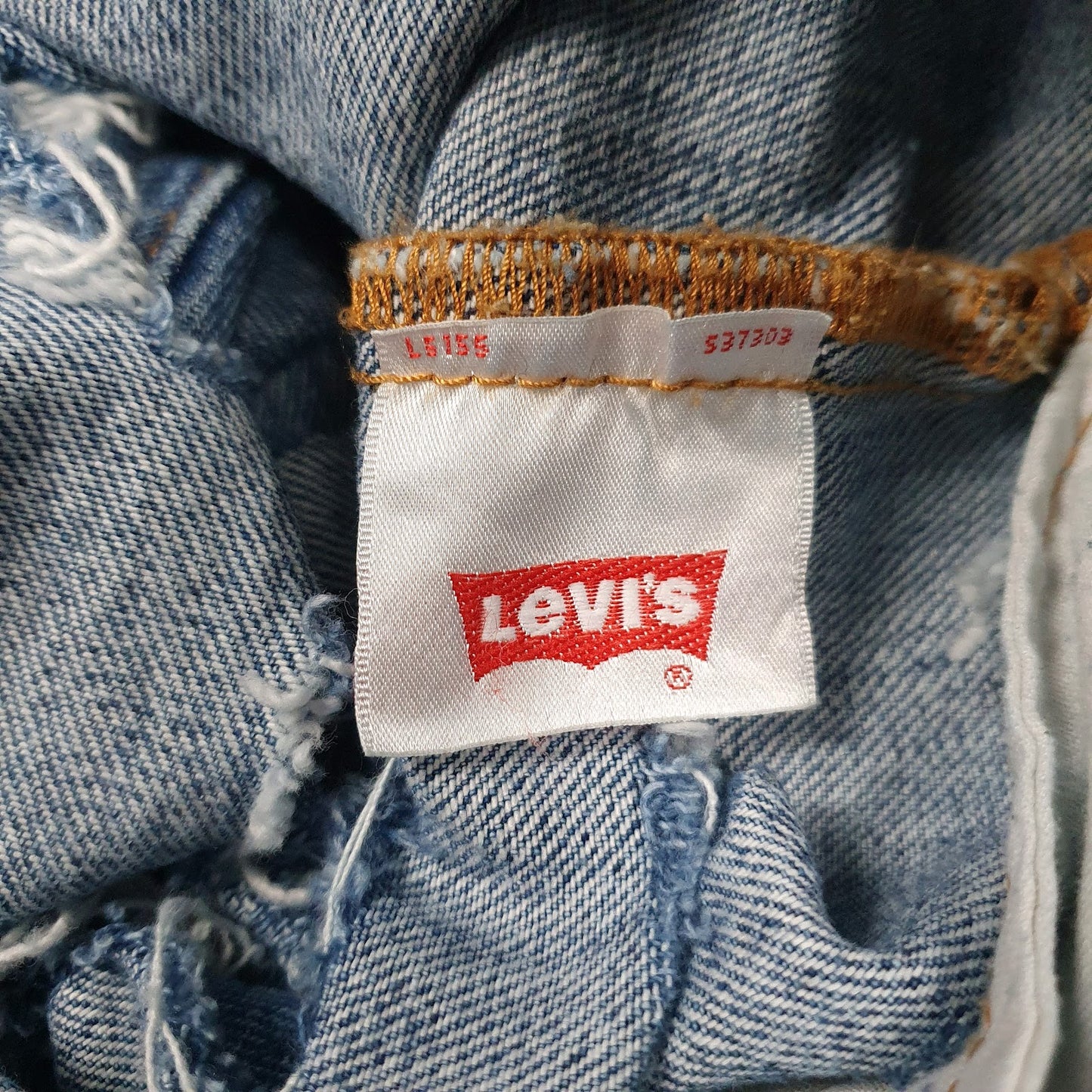 Mens Blue Levis Distressed  Jeans