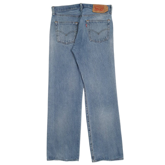 Mens Blue Levis Distressed  Jeans