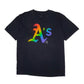 Mens Black Fanatics MLB Oakland Athletics Baseball Short Sleeve T Shirt