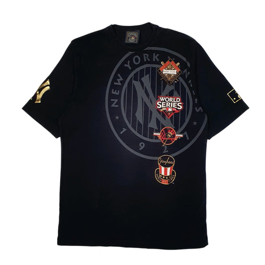 Mens Black Majestic Cooperstown Collection New York Yankees World Series Short Sleeve T Shirt