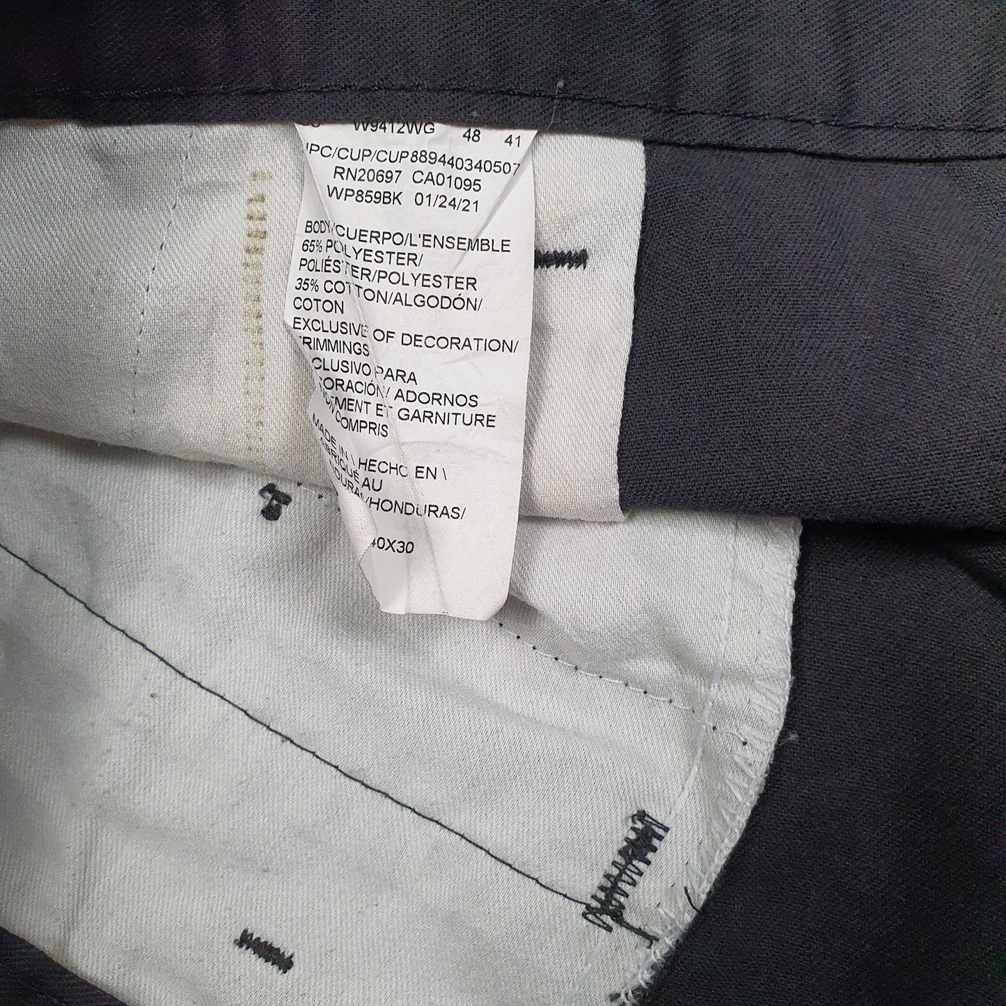 Mens Black Dickies   Trousers