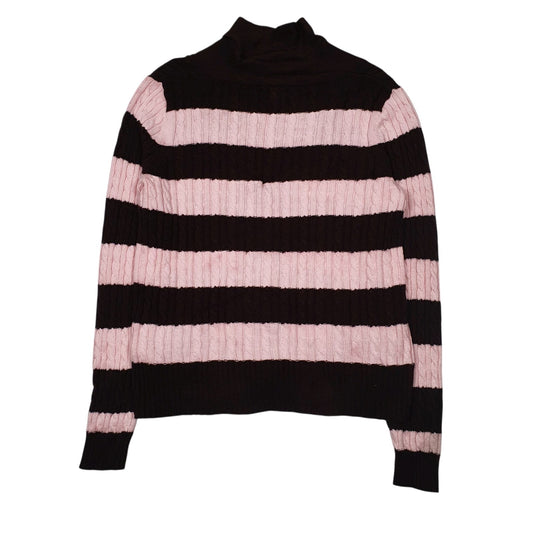 Womens Pink Tommy Hilfiger Cable Knit Cardigan Jumper