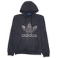 Mens Black Adidas Spellout Hoodie Jumper