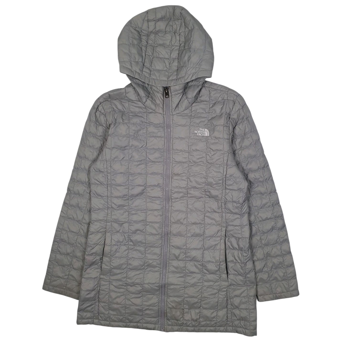Womens Grey The North Face Thermoball Longline Trench  Coat