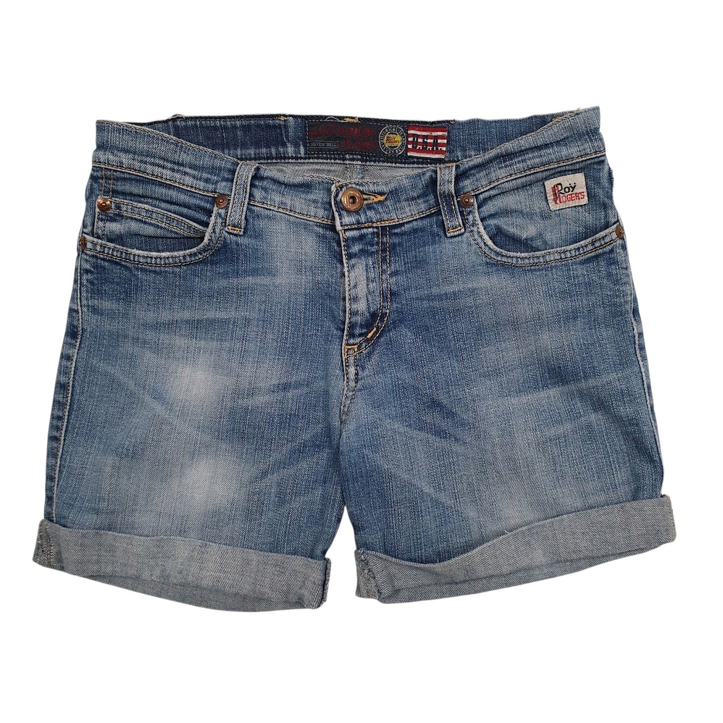 Womens Blue Roy Rogers  Denim Shorts