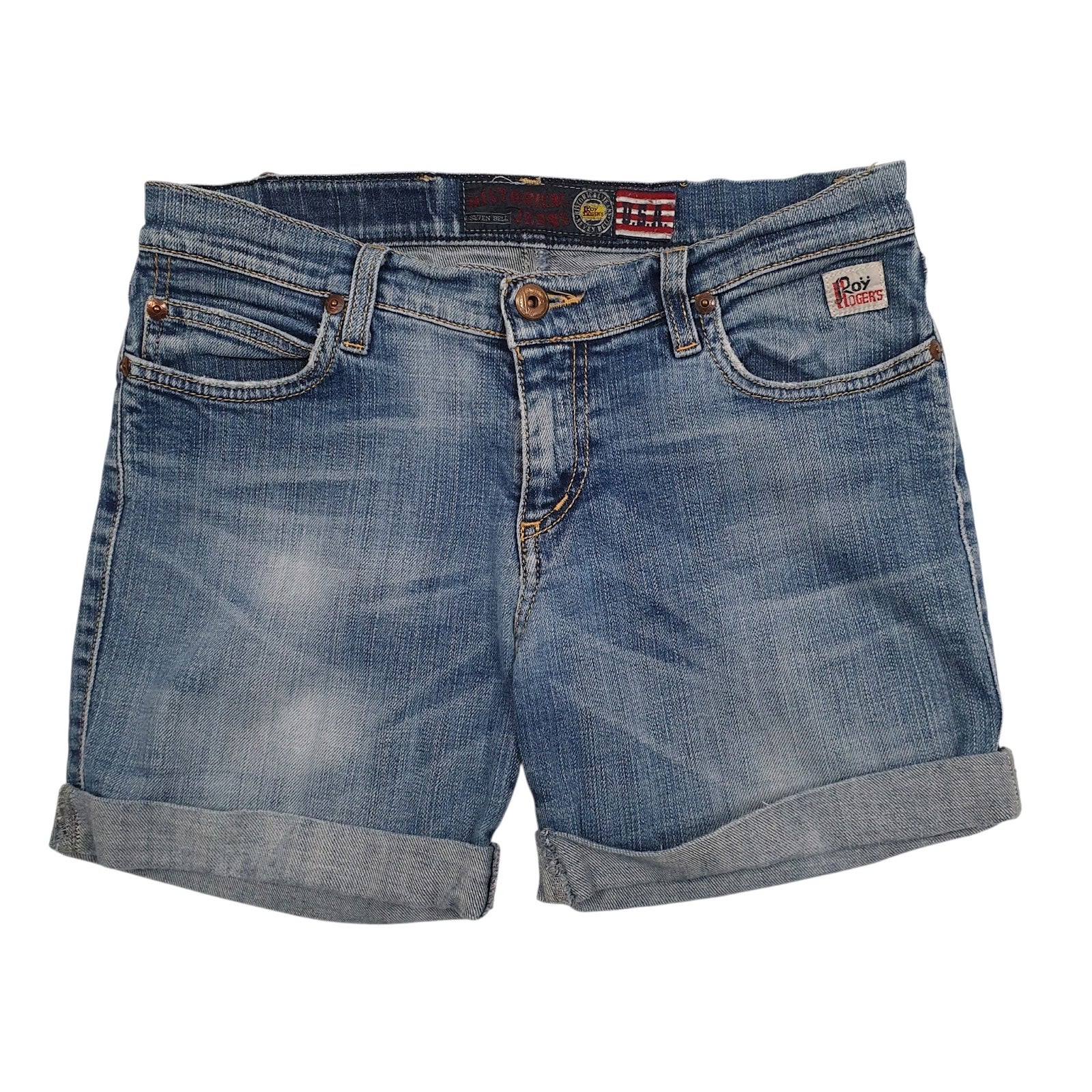 Womens Blue Roy Rogers  Denim Shorts