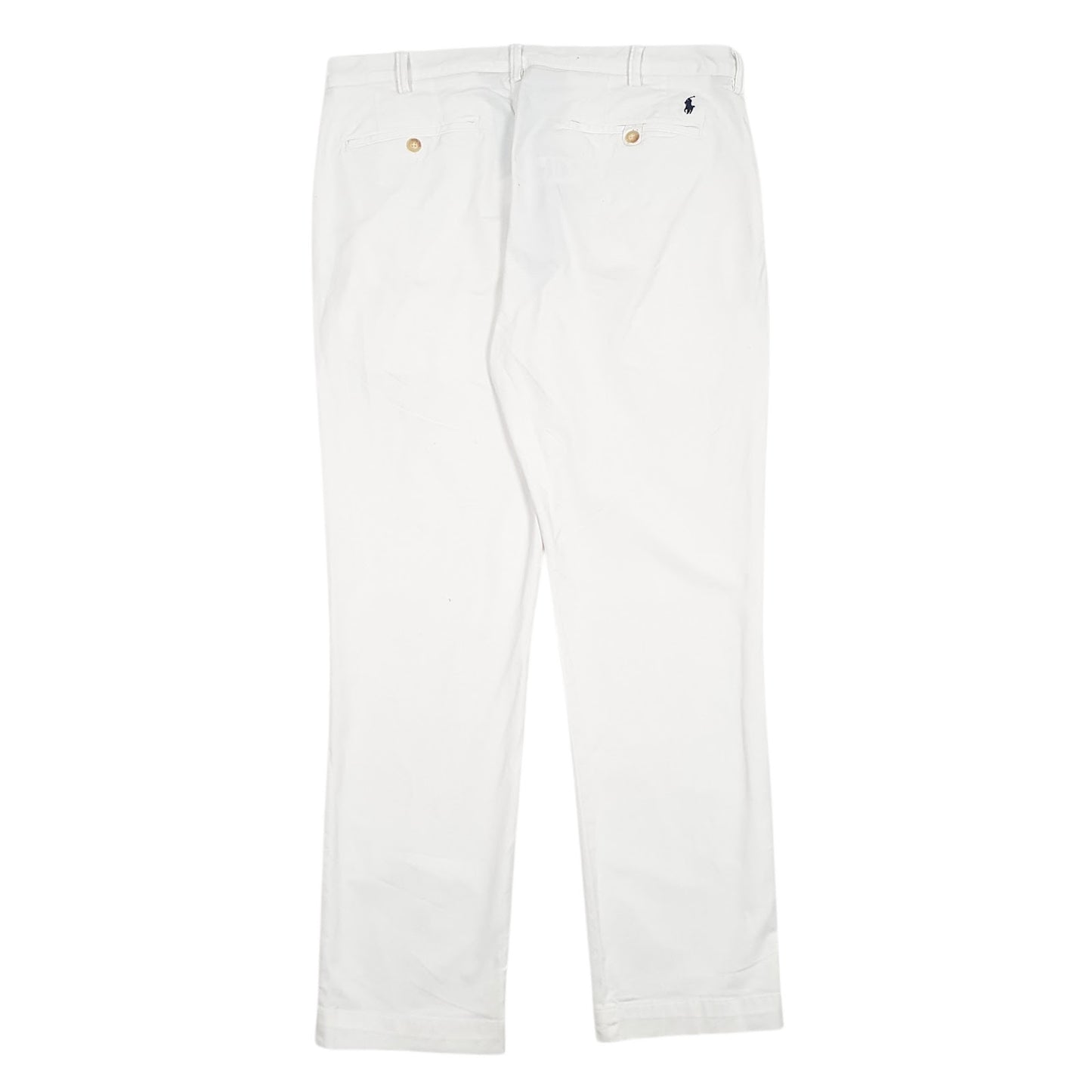 Mens White Polo Ralph Lauren   Trousers