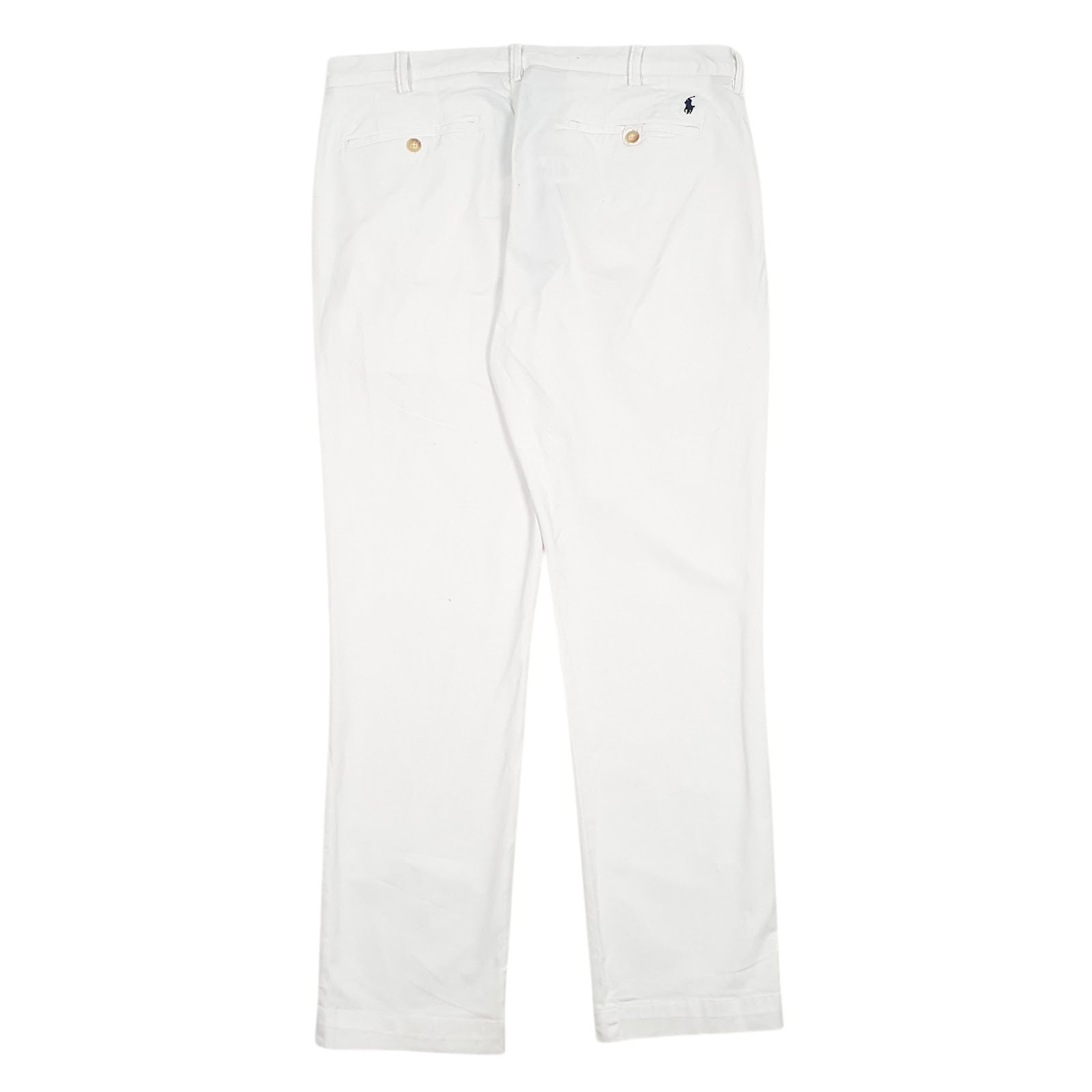 Mens White Polo Ralph Lauren   Trousers