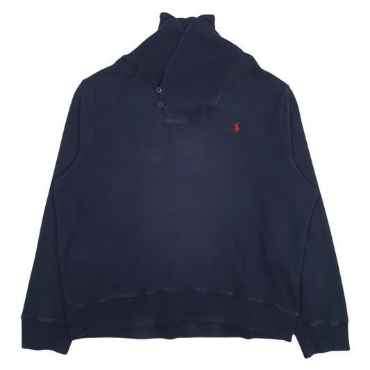 Mens Navy Polo Ralph Lauren  Shoal Neck Jumper