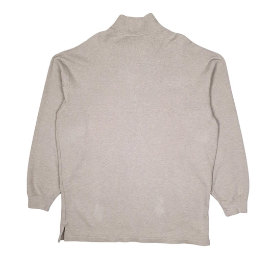 Mens Grey Polo Ralph Lauren  Quarter Zip Jumper