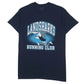 Mens Navy Gildan Landsharks Running Club Short Sleeve T Shirt