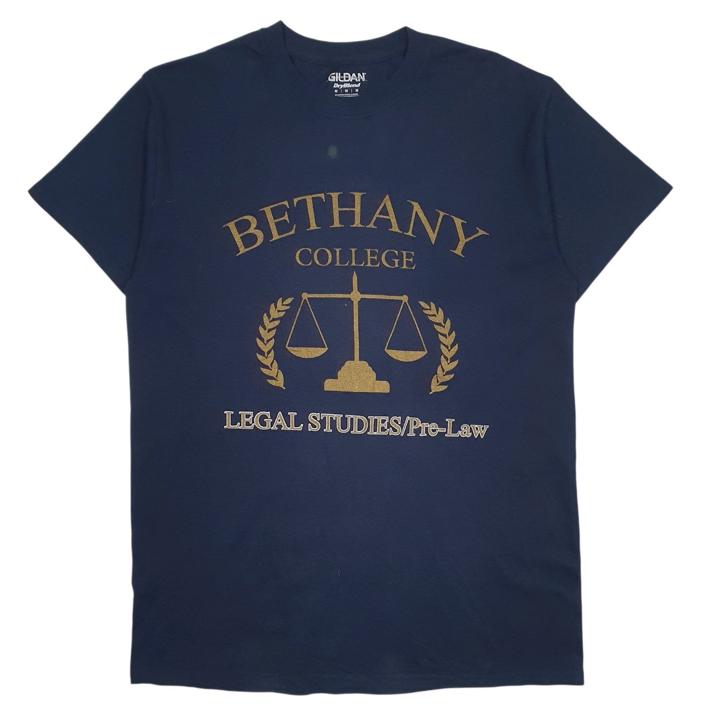 Mens Navy Gildan Bethany College Short Sleeve T Shirt