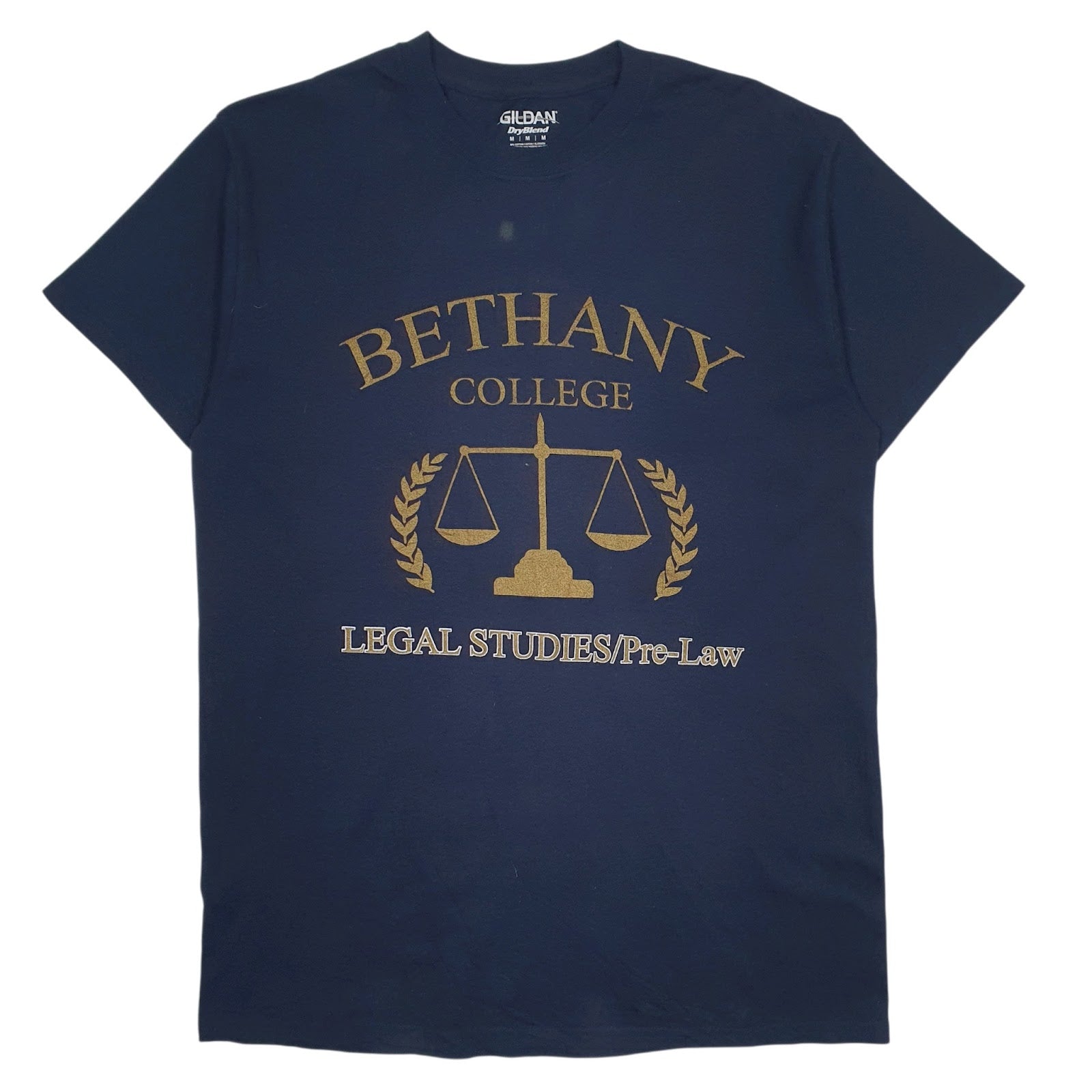 Mens Navy Gildan Bethany College Short Sleeve T Shirt