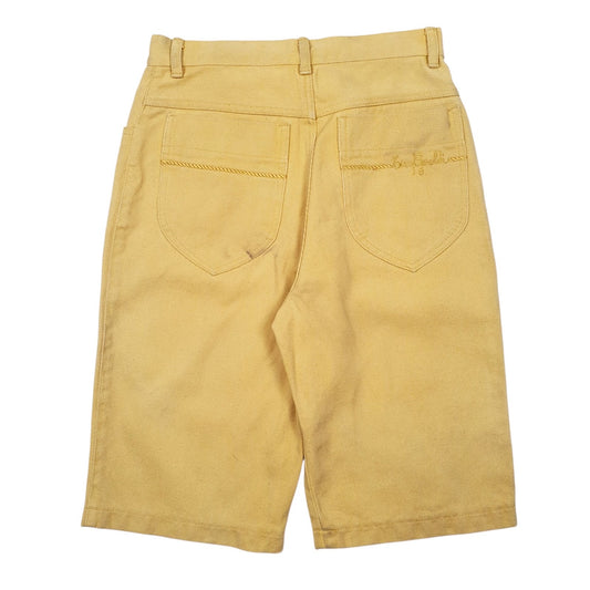 Womens Yellow Unbranded Embroidered  Shorts