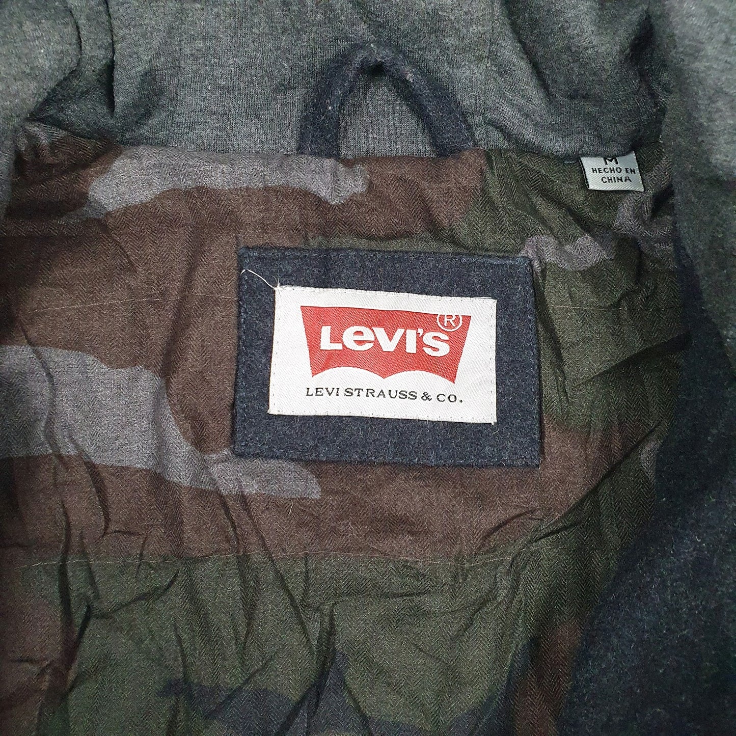 Mens Grey Levis   Coat