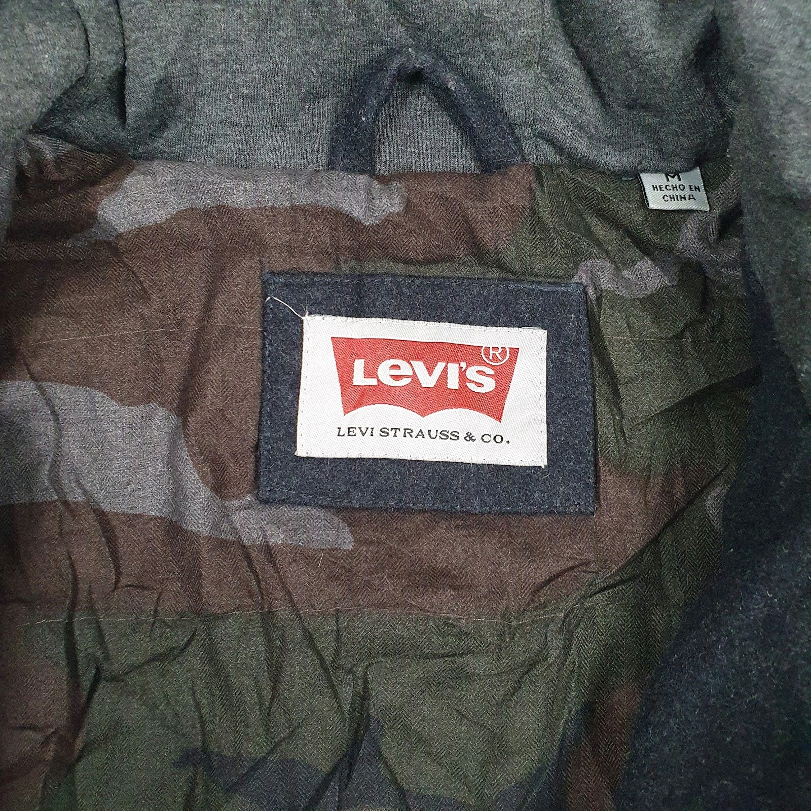 Mens Grey Levis   Coat