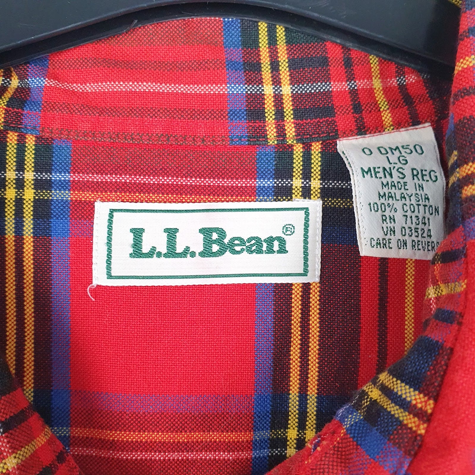 Mens Red L.L.Bean   Shirt