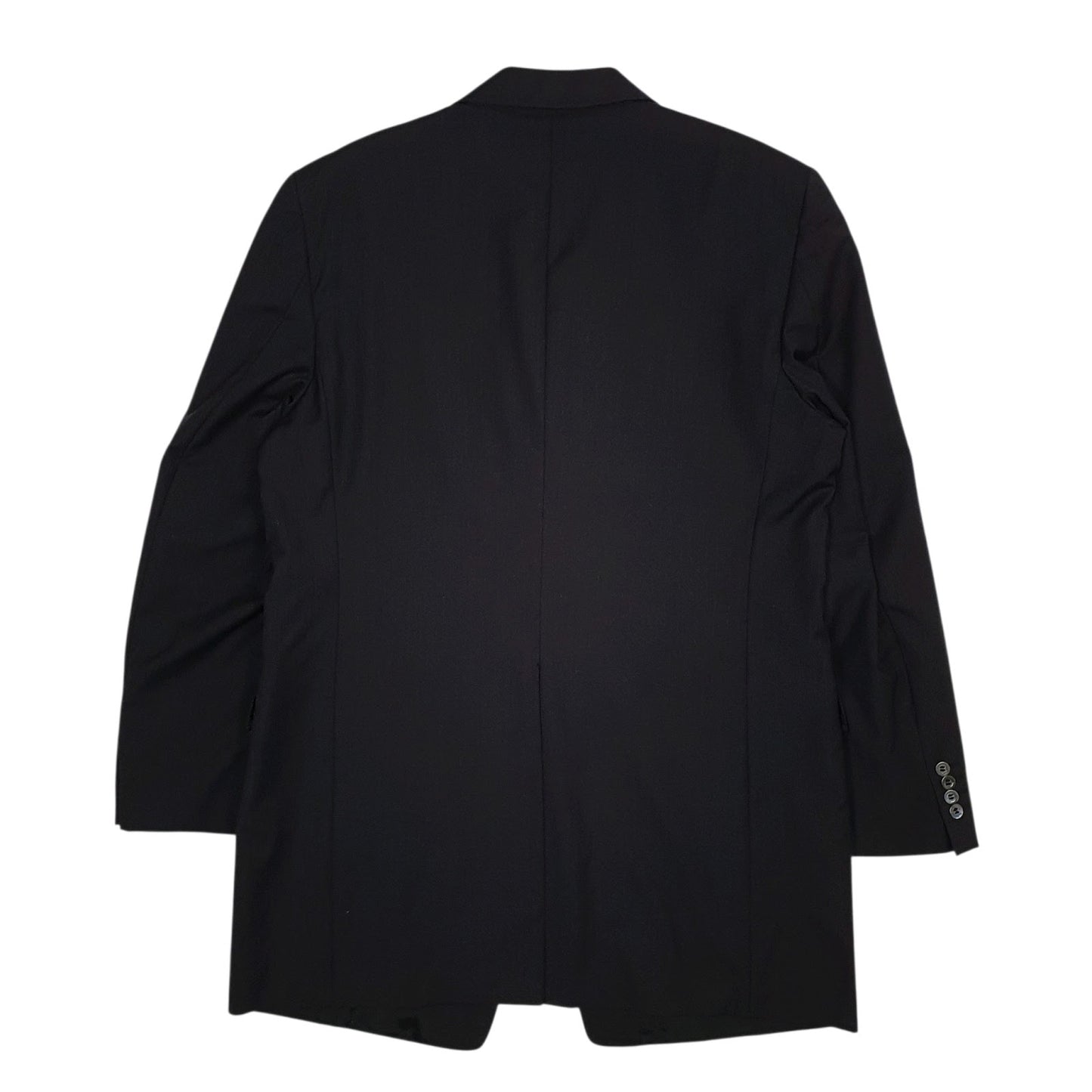 Mens Black Biagiotti Uomo Italian Tailoring  Coat