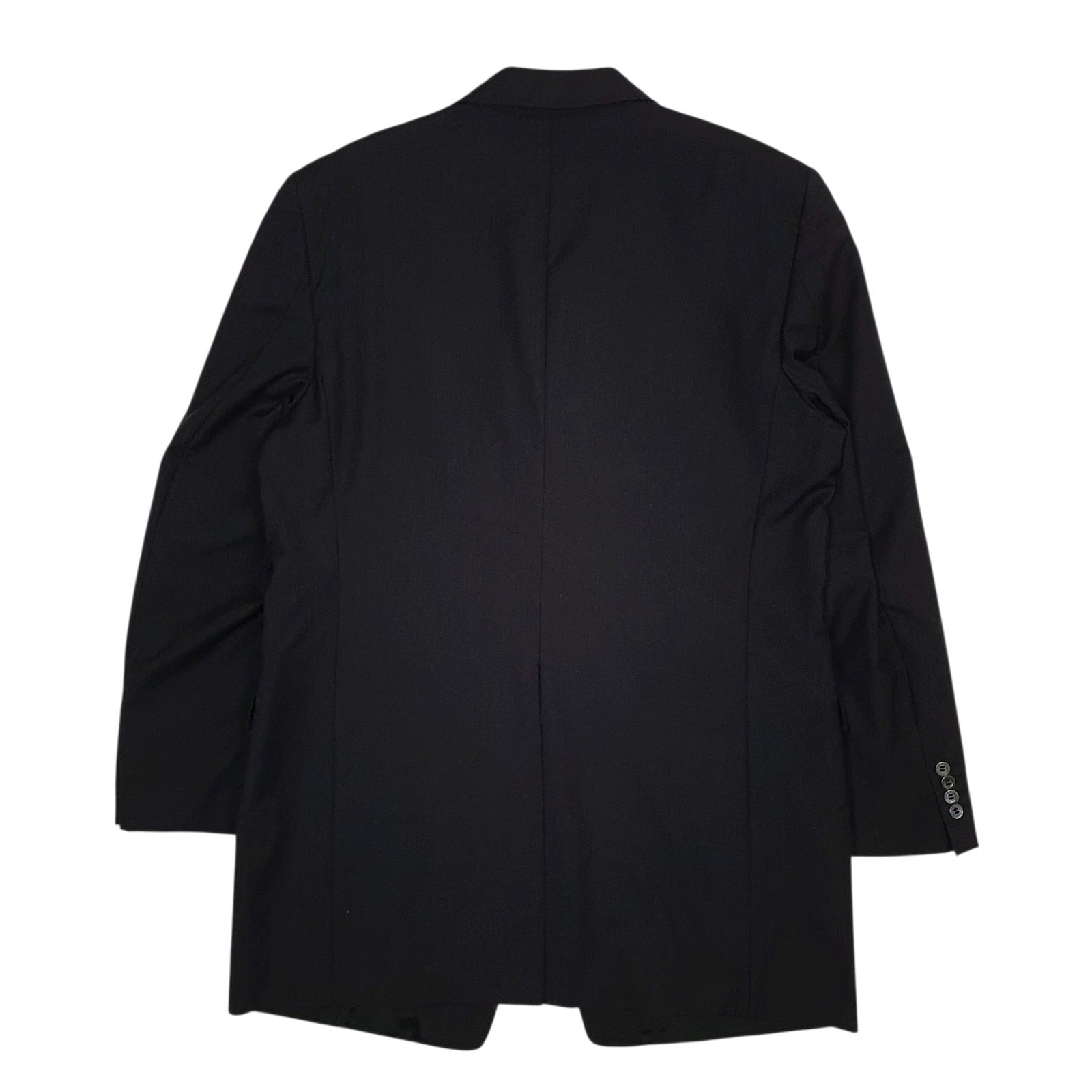 Mens Black Biagiotti Uomo Italian Tailoring  Coat