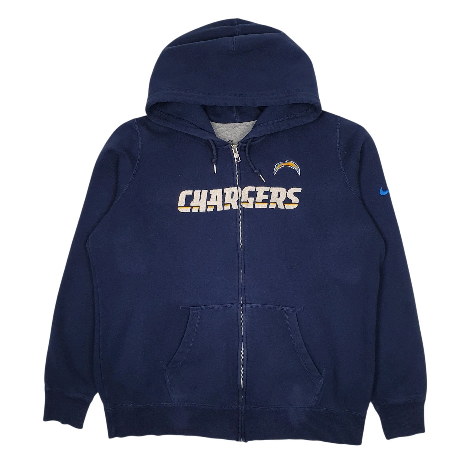 Womens Navy Nike NFL Los Angeles Chargers Hoodie Full Zip Jumper