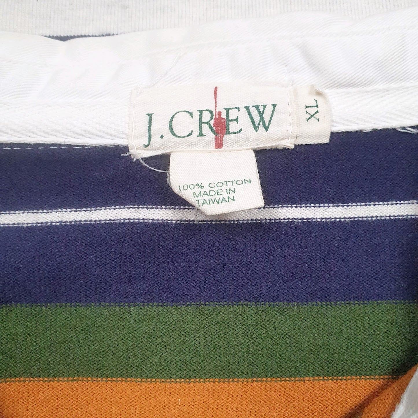 Mens Red J Crew Rugby  Polo Shirt