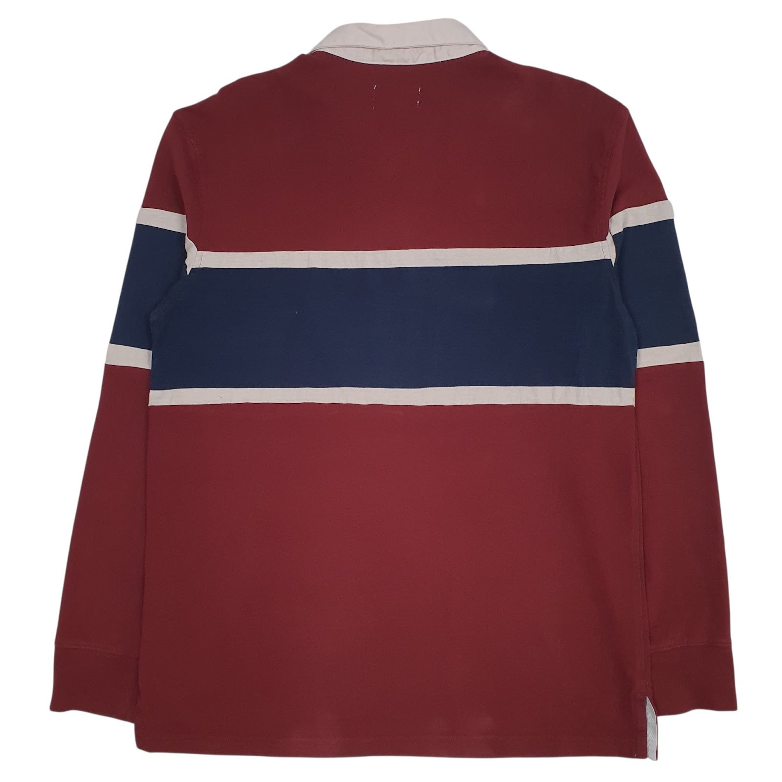 Mens Red Good Fellow Rugby Crewneck Polo Shirt