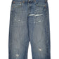 Mens Blue Levis Distressed  Jeans