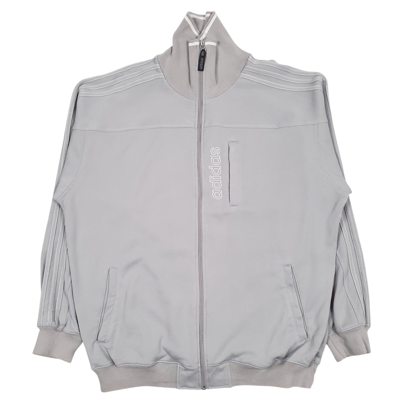 Mens Grey Adidas  Full Zip Jumper