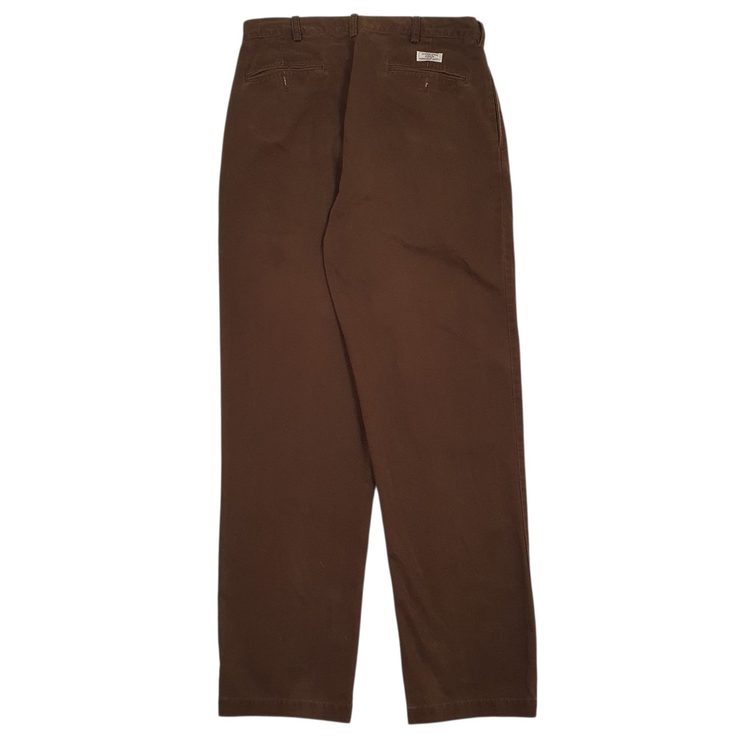 Mens Brown Polo Ralph Lauren Andrew Pant Pleated  Trousers