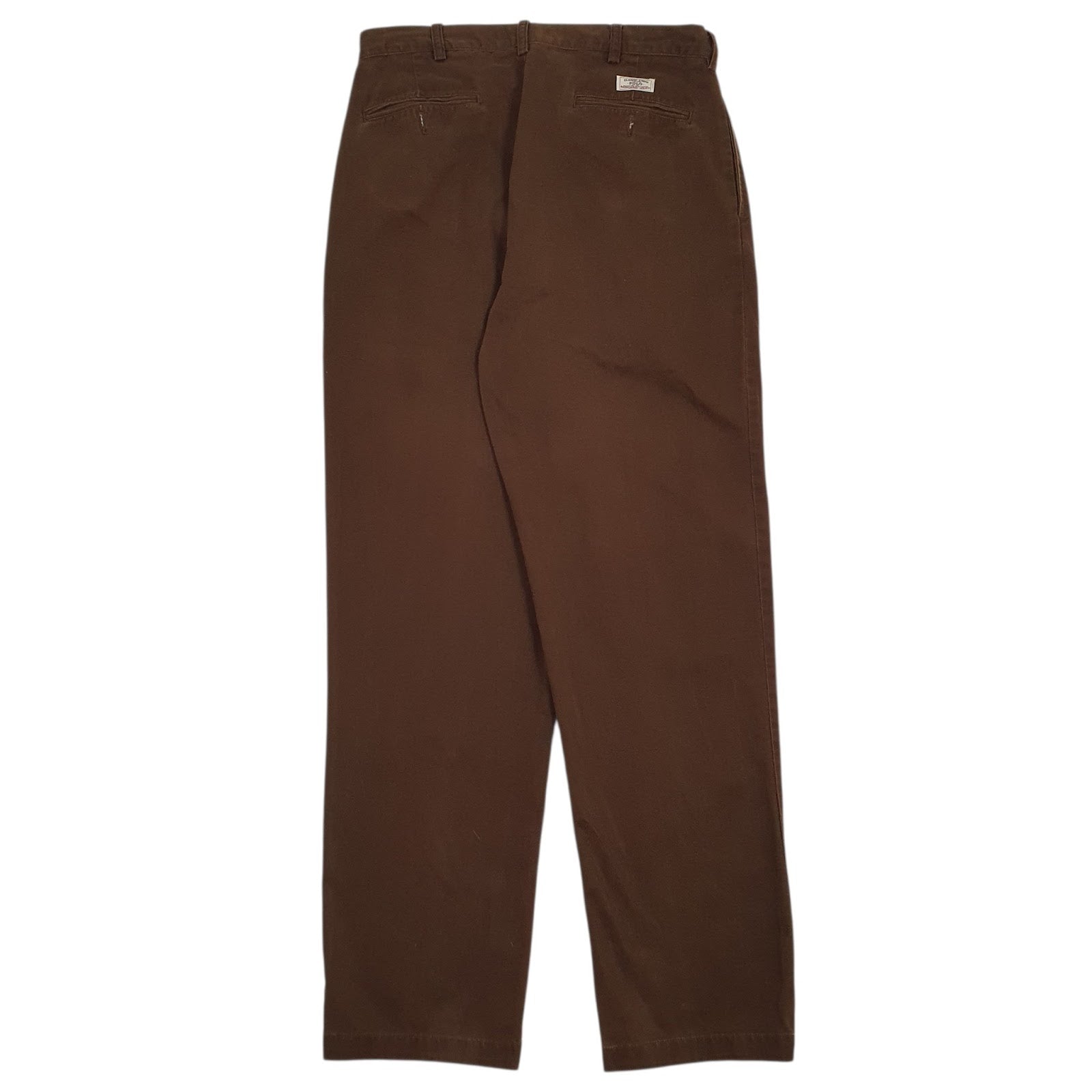 Mens Brown Polo Ralph Lauren Andrew Pant Pleated  Trousers