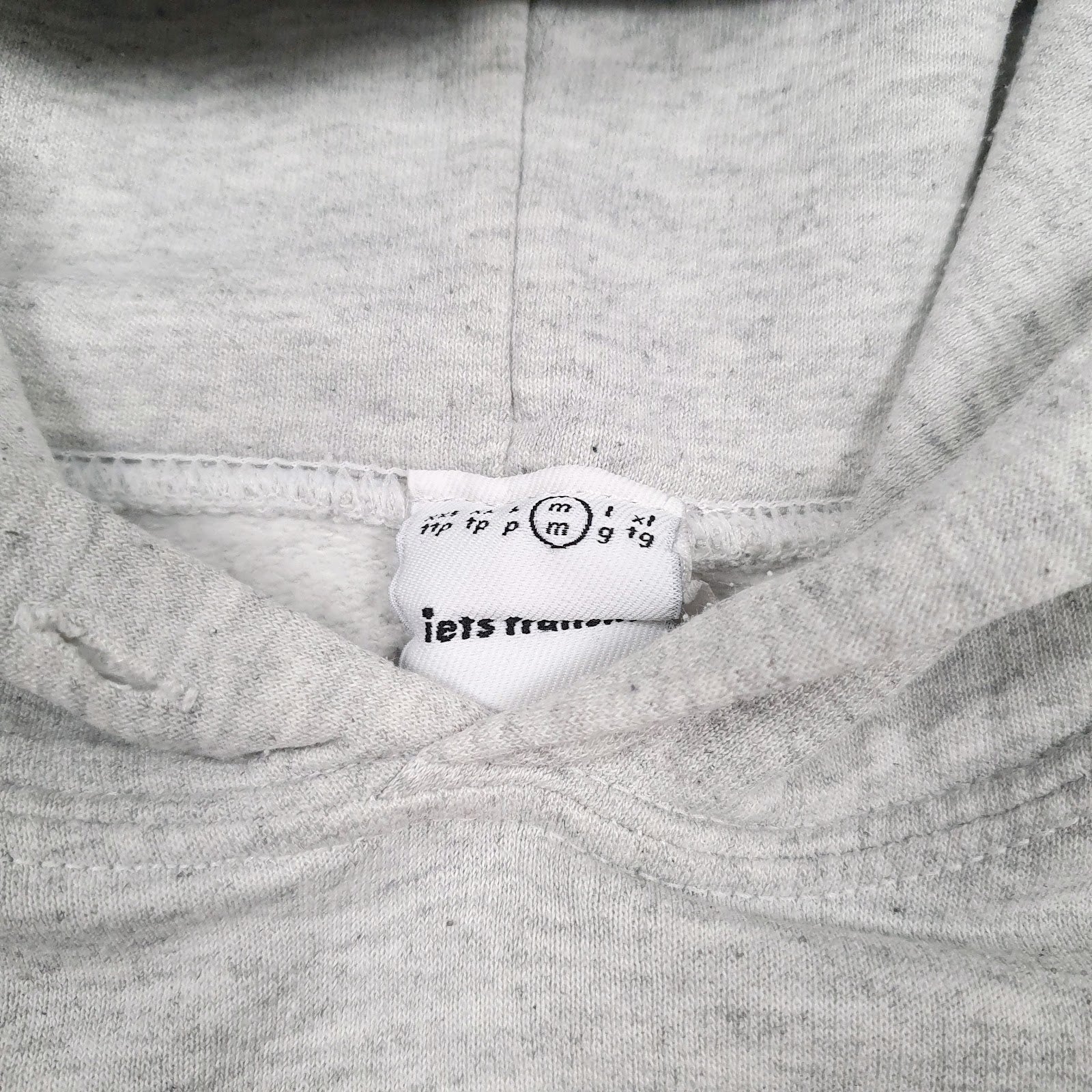 Mens Grey iets frans  Hoodie Jumper
