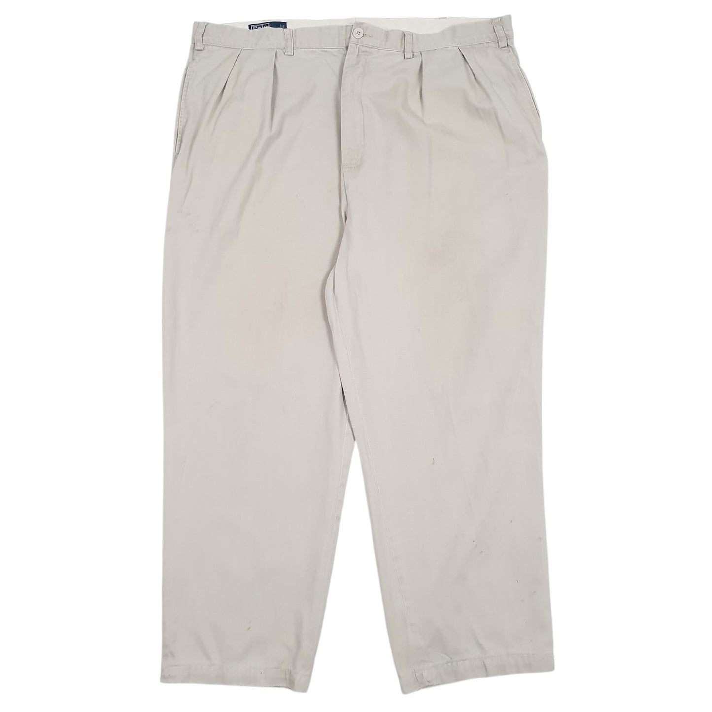 Mens Beige Polo Ralph Lauren Andrew Pant Pleated Chino Trousers
