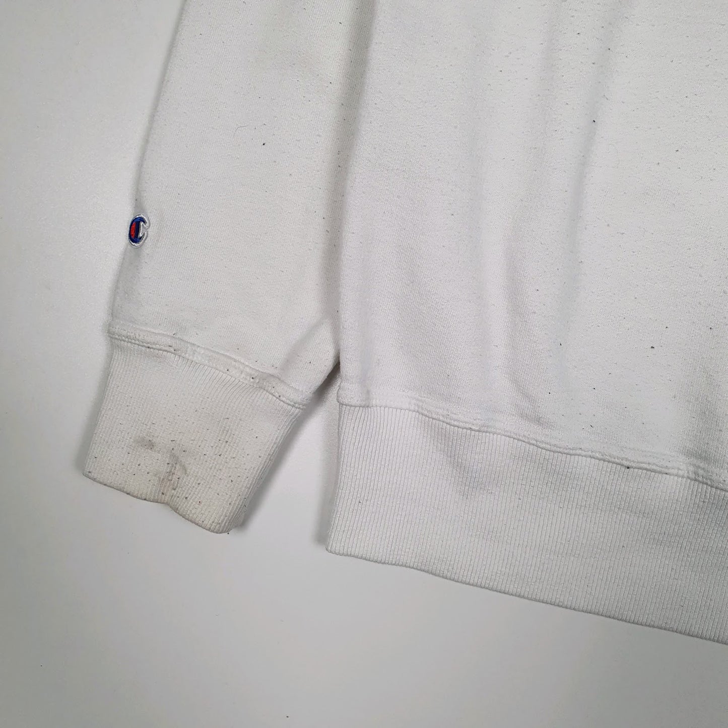 Mens White Champion  Hoodie Jumper