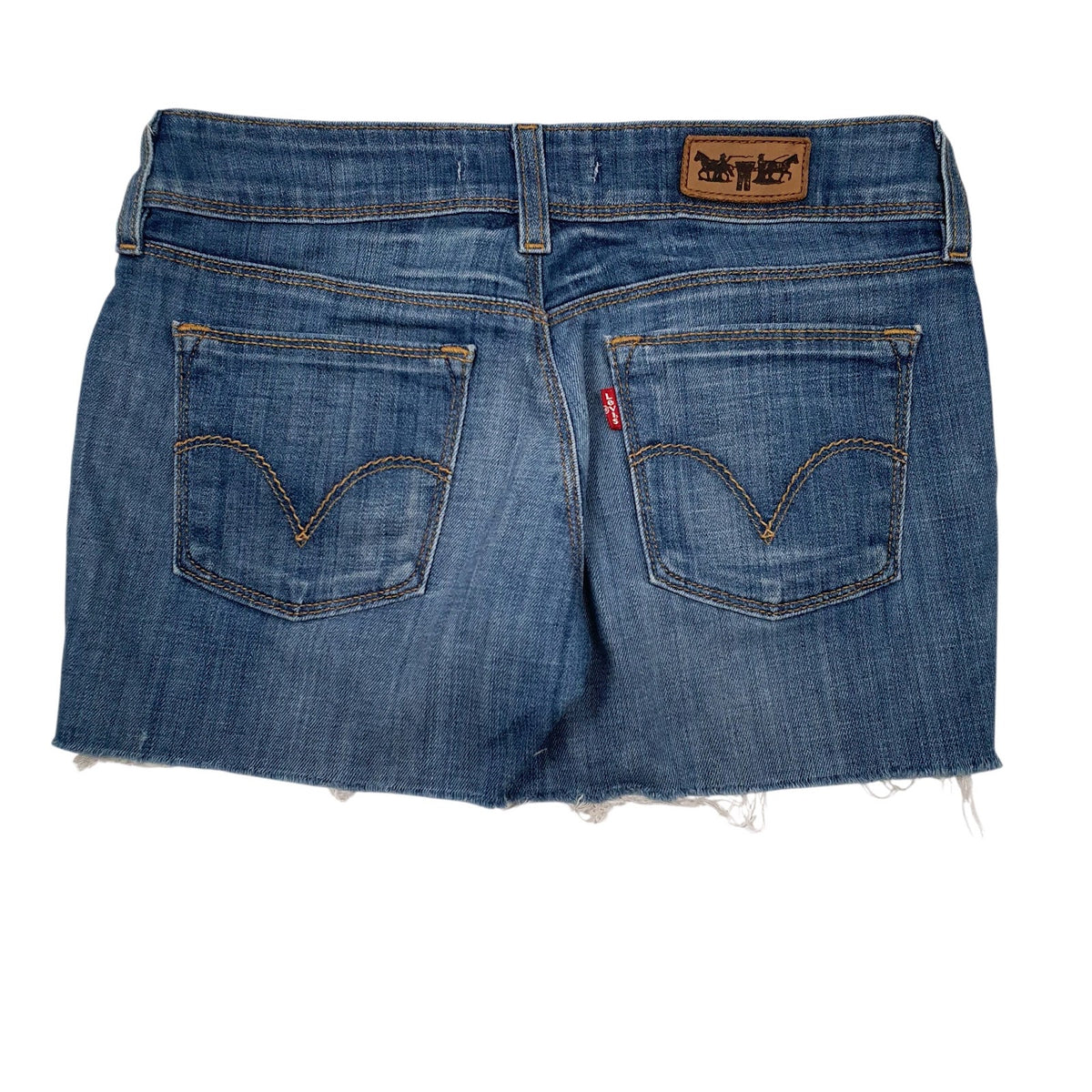 Womens Blue Levis   Shorts