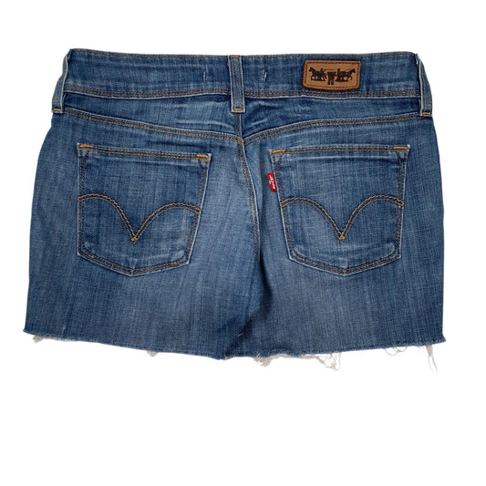 Womens Blue Levis   Shorts