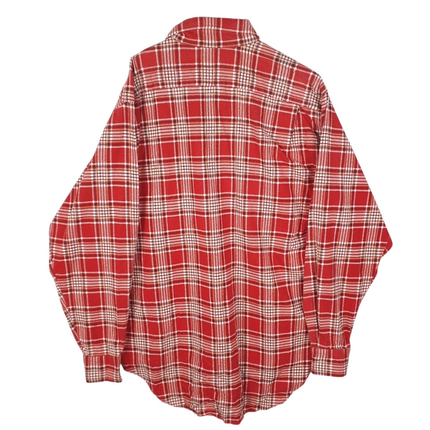 Mens Red C.F Gallery Vintage Flannel  Shirt