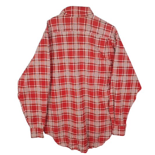 Mens Red C.F Gallery Vintage Flannel  Shirt