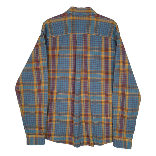 Mens Blue Eddie Bauer Flannel  Shirt