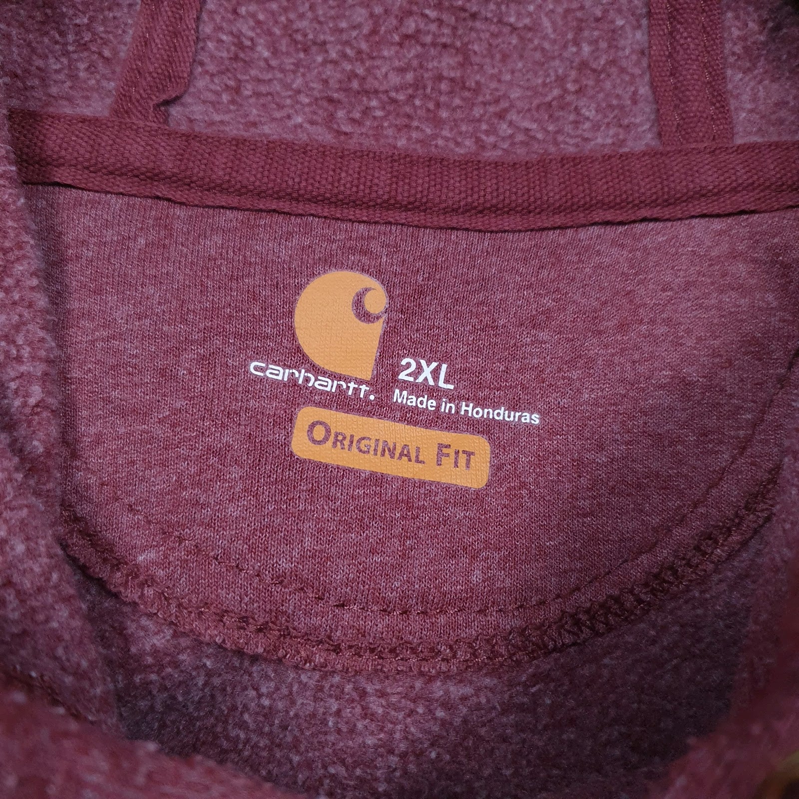 Mens Red Carhartt  Hoodie Jumper