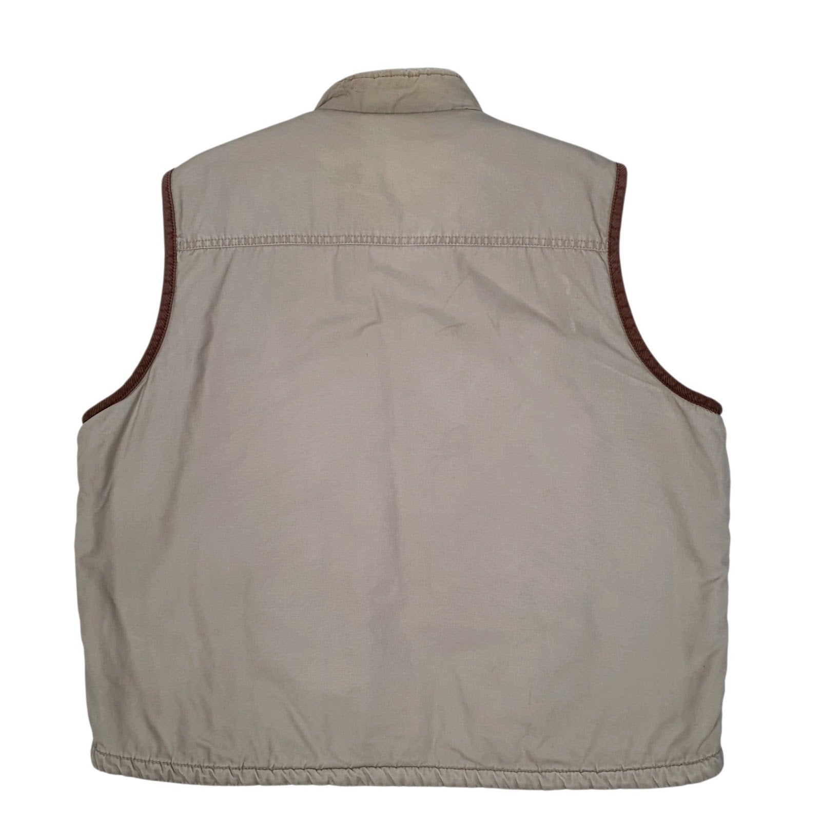 Mens Grey Wrangler Vintage 00s Vest Bodywarmer Sherpa Lined  Coat