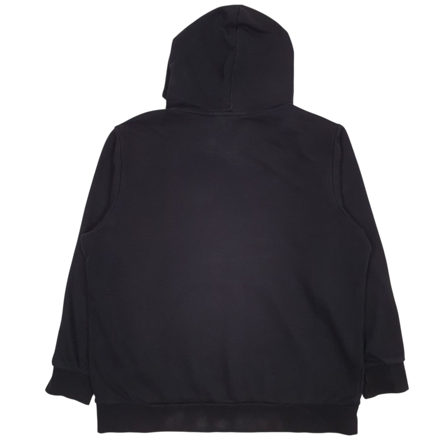Mens Black Adidas Spellout Hoodie Jumper