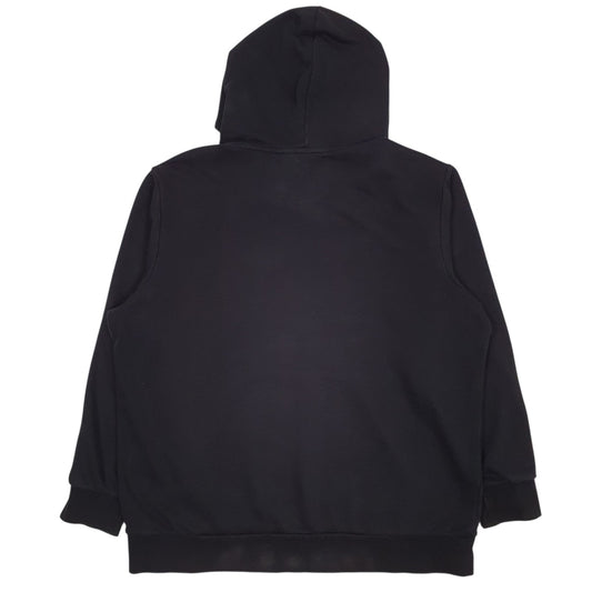 Mens Black Adidas Spellout Hoodie Jumper
