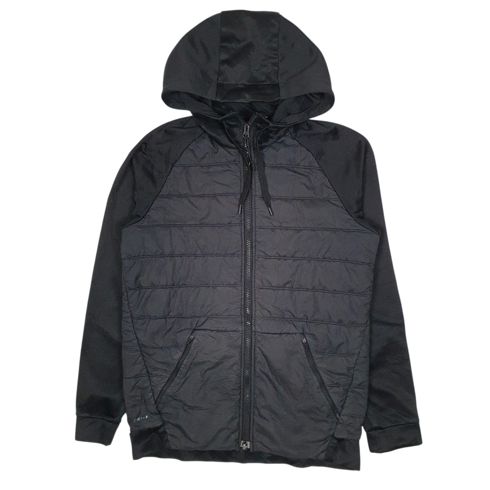 Mens Black Nike Dri Fit Puffer Softshell  Coat