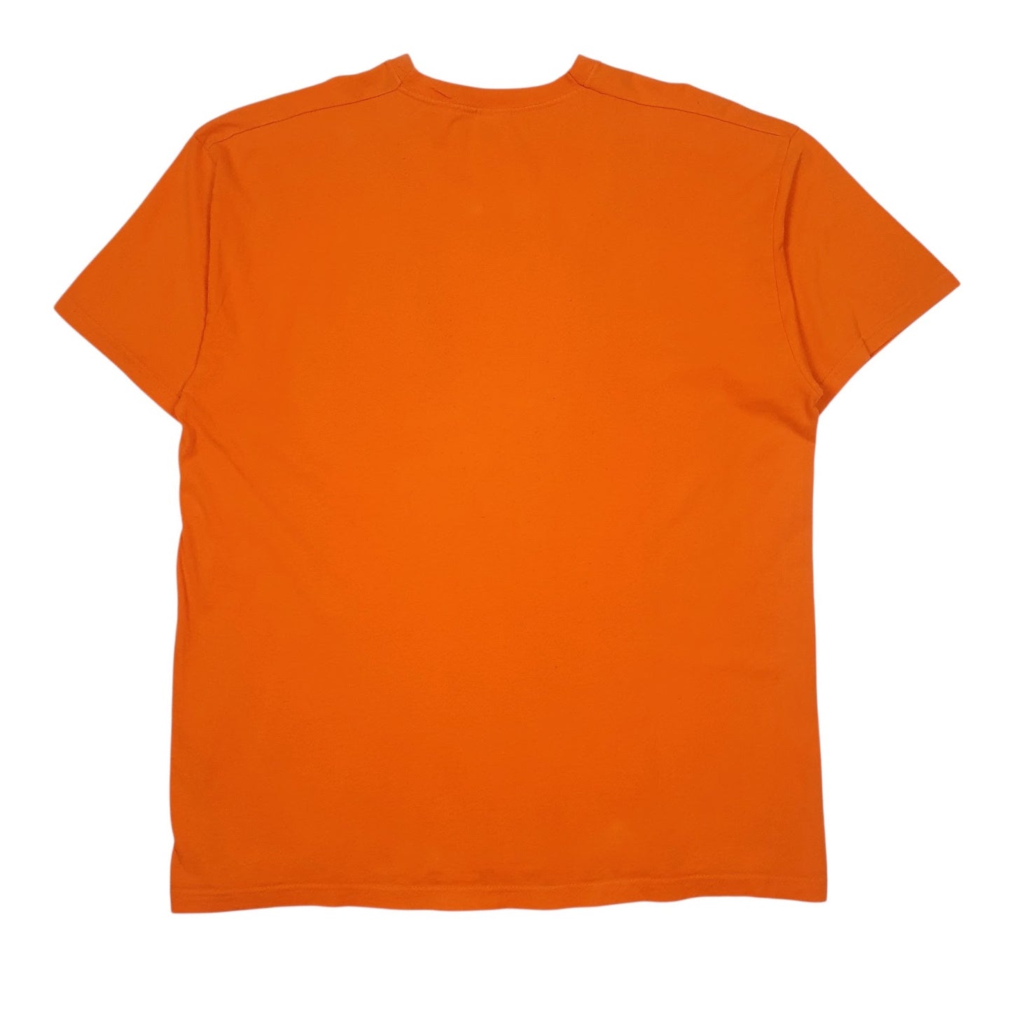 Mens Orange Fruit Of The Loom   T Shirt